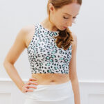 Mint Leopard Crop Top