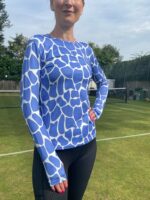 Cornflower Giraffe Women's Base Layer - Image 7