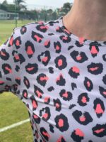 Grey & Coral Leopard Women's Base Layer - Image 3