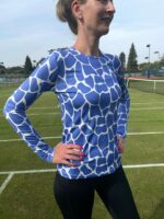 Cornflower Giraffe Women's Base Layer - Image 2