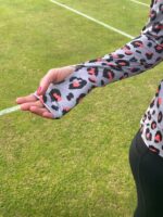 Grey & Coral Leopard Women's Base Layer - Image 4